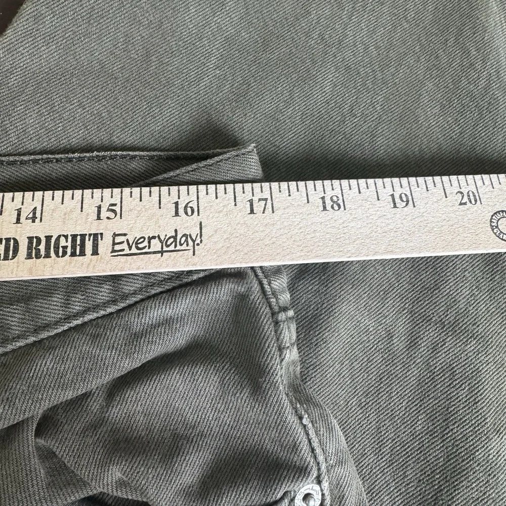 Levi's 550 Relaxed Fit Olive Green Denim Jeans Mens 34x29
